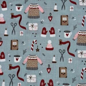 Riley Blake Designs Fabric - Warm Wishes - Winter Holiday Sweater - 1 Yard